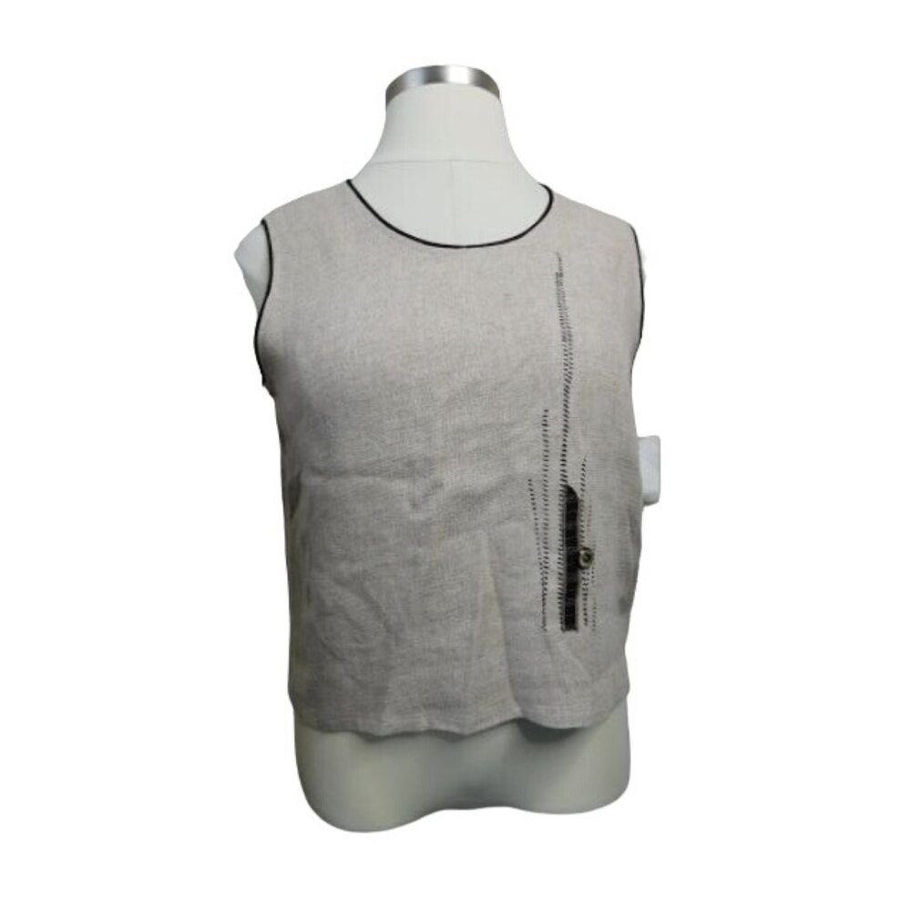 K.d. Spring Size XL Boho Designer Natural Black Tank Style Top NWT